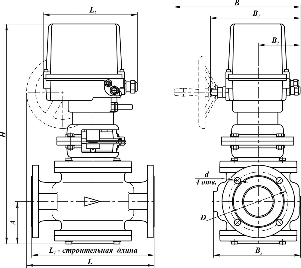 Заслонки регулирующие dn 40-100, стальные, sp1)