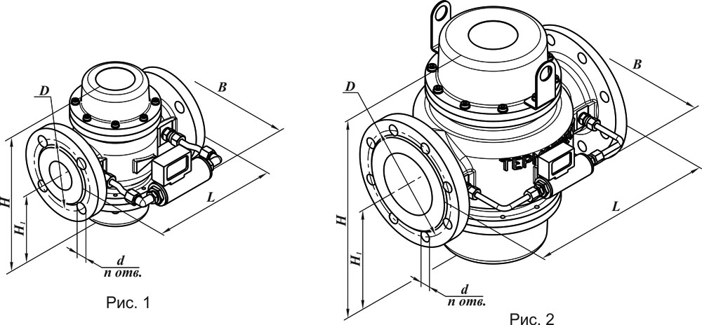 Фильтры стальные, фланцевые DN 40-300 , с ИЗФ, схема 1