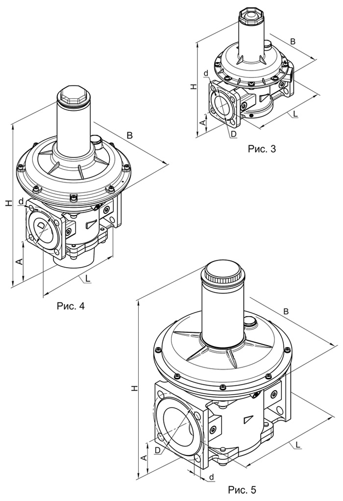 Нулевого давления регуляторы DN 15-100, схема 2