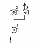 Блоки клапанов газовых DN 40, 50, (схема 7.1).