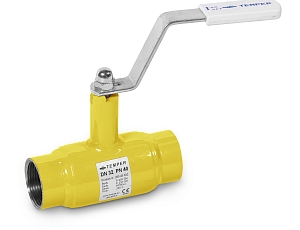 Кран шаровой муфтовый Ду 32 Ру 40 газовый полнопроходной стальной Temper арт. 39020032