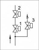 Блоки клапанов газовых DN 40-100, (схема 6).